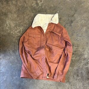 Hang Ten Rust Jacket with Cream Collar
